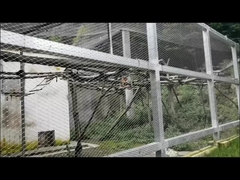 टिकाऊ वास्तुशिल्प स्टेनलेस स्टील केबल जाल नेट बकल बुनाई प्रकार