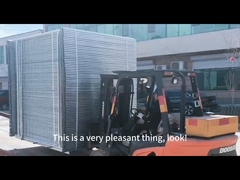 6x10 फीट हटाने योग्य चांदी की सफेद चेन लिंक अस्थायी बाड़