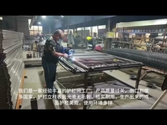 पीवीसी लेपित वेल्डेड परिधि धातु स्टील बाड़ कार्यशाला अलगाव के लिए