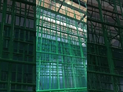 त्रिभुज उद्यान घुमावदार 3D बाड़ वेल्डेड तार पीवीसी लेपित उद्यान बाड़