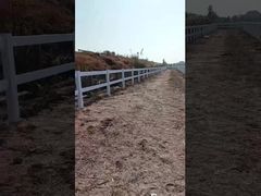 3 रेल तार जाल बाड़ पर्यावरण के अनुकूल सफेद विनाइल घोड़े बाड़ पैनल