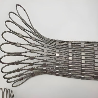 Stainless Steel Wire Rope Mesh Anti-Fall Protective Net For Zoo Aviary Courtyard Balcony Mining Support