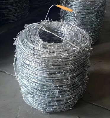 1.6mm Wire Diameter High Tensile Strength Galvanized Barbed Wire for Perimeter Security