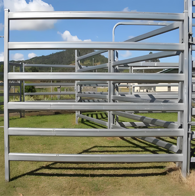 Portable Galvanized Steel Cattle Fence Panel 1.8x2.1m for Livestock and Farm Animals