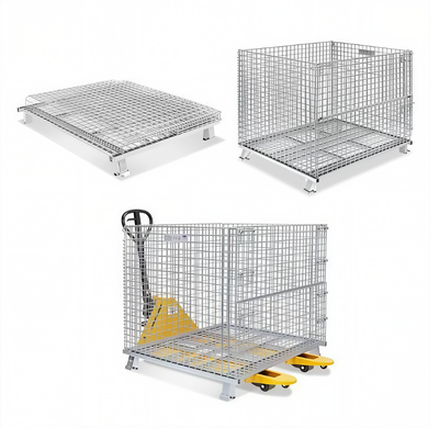Stainless Steel 316 Hot-Dip Galvanized Anti-Rust Wire Mesh Storage Cage 1200x800x1000mm