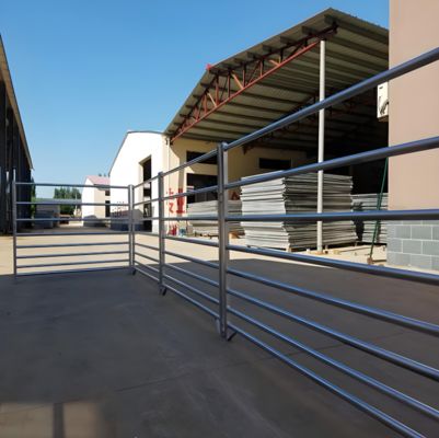 12 Ft Heavy Duty Galvanized Metal Round Pen Cattle Corral Farm Fence Panel