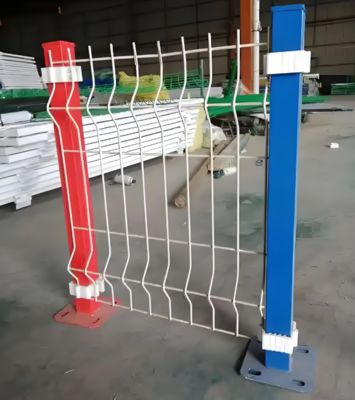 6FT High Outdoor Powder Coated 3D Curved Bending Welded Wire Mesh Fence Panel 