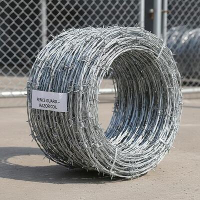 Heavy Duty Galvanized Corrosion Resistant Razor Barbed Wire for Construction Site Security